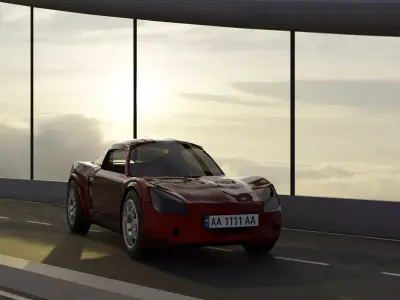 Opel Speedster 2005 model Blender 3D model