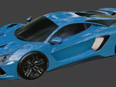 Generic Supercar 3d Model 3D model