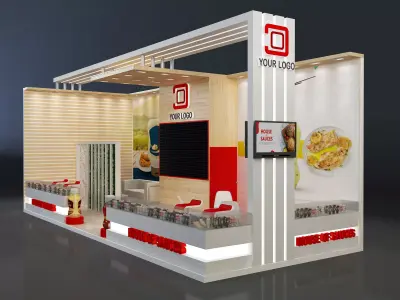 Booth Exhibition Stand a638d 3D model