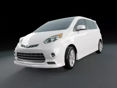 Perodua Alza 2009 Low-poly 3D model