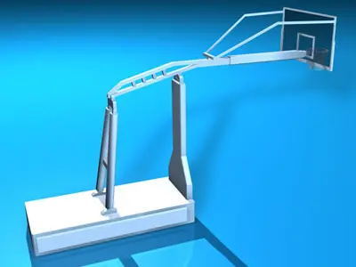Basketball hoop 3D model