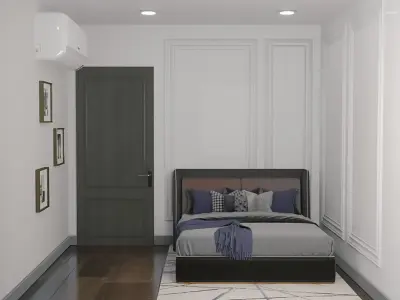 Master bedroom 3D model purchase