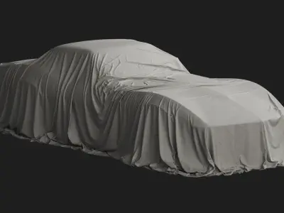 Retro Car Cover 10 3D model