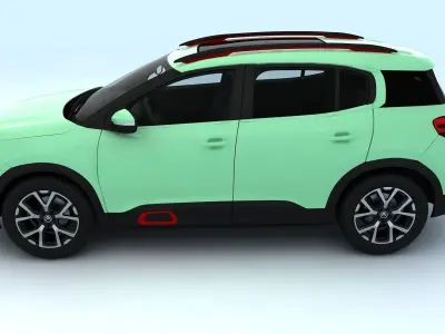 CITROEN SUV C5 AIRCROSS Low-poly 3D model