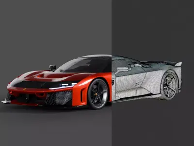 Ferrari F80 2024 3D model