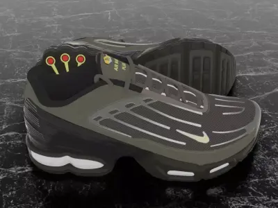 NIKE AIR MAX PLUS 3 3D SHOES Low-poly 3D model