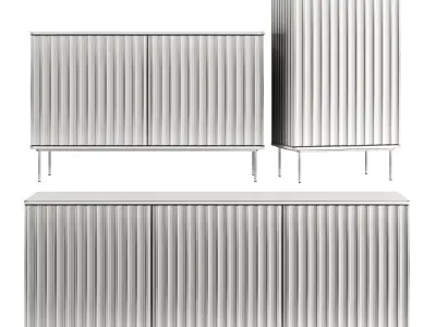 Decotique Wave Sideboard 1d-2d-3d 3D model