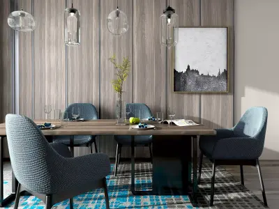 Modern Luxury Living Room Set  3D model