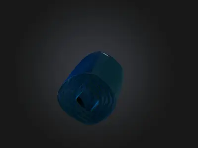 Exercise mat Low-poly 3D model