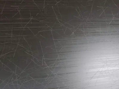 Dark Scratched Brushed Metal PBR Seamless Texture