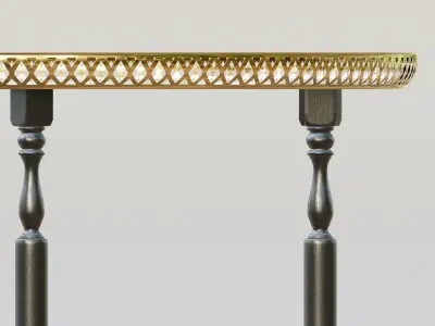 Moroccan tray table 3D model