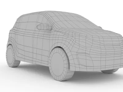 Citroen C1 Urban Ride Low-poly 3D model