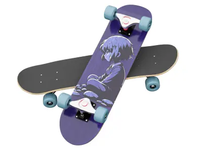 Skateboard 04 3D model
