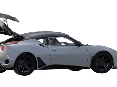 Lotus Evora with interior  3D model