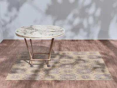 Round Table Package Of 4 3D model