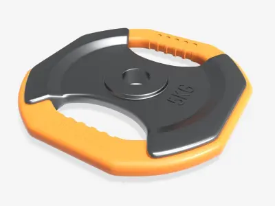 Weight disk with handles 3D model