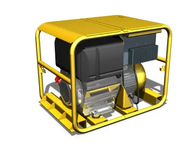 Diesel generator 3D model