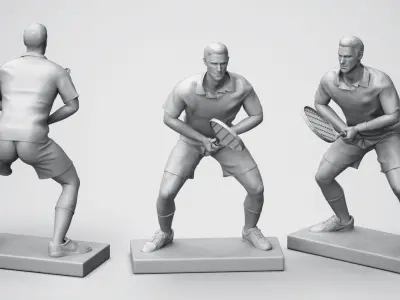 Novak Djokovic 3D Printable 2 3D print model
