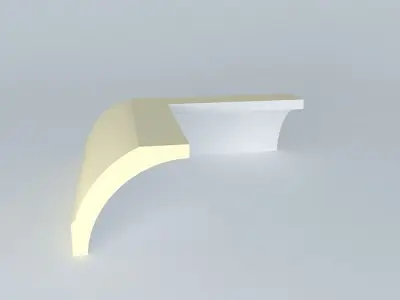 Ceiling inwards corner molding Free 3D model