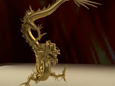 Chinese dragon Low-poly 3D model