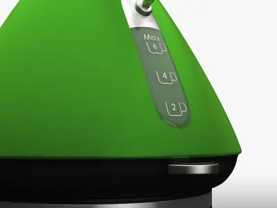 Accents Green Kettle  Low-poly 3D model