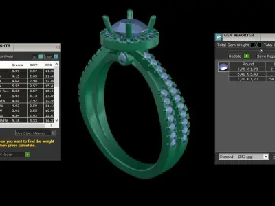 ring code 218 3D print model