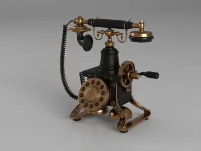 Antique Telephone 3D model