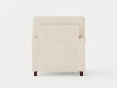 Howard Luxury Armchair Beige Low-poly 3D model