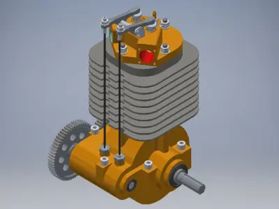 small engine 3d model 3D model