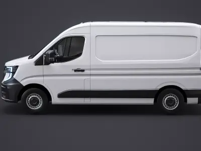 Renault Master 2025 Low-poly 3D model