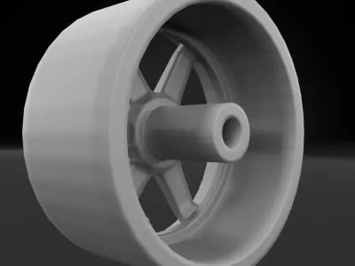 Volk TE37 Style Wheel 3D print model