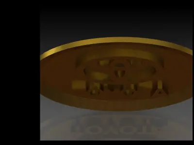 TOYOTA logo 3d design 3D model