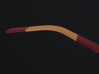 Boomerang  Low-poly 3D model