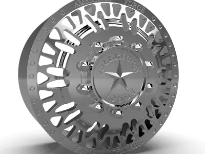 AMERICAN FORCE N16 SHOVE DRW WHEEL 3D model