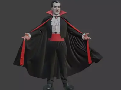 Halloween Dracula 3D Model 3D print model