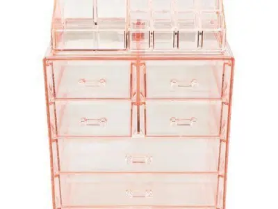 Makeup Cosmetic Organizer - 2 Colour 3D model