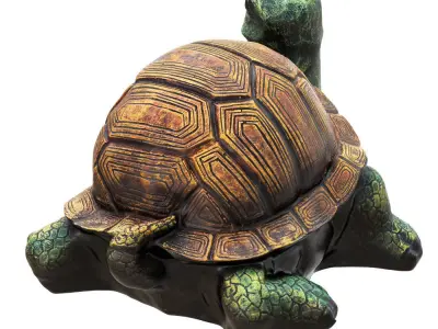 Garden turtle figurine 3D model