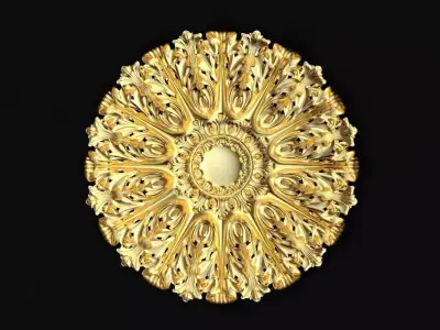 Central decor ornament for furniture 3D model 522