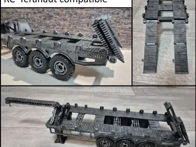 Semi-trailer Low loader 3D model