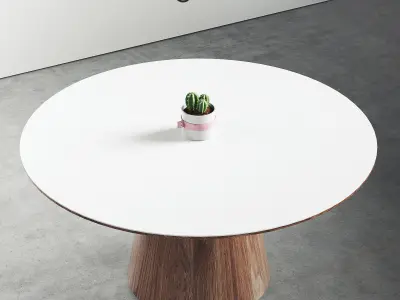 Winston Dining Table Sandro Veneer 63 inch 160 cm  3D model