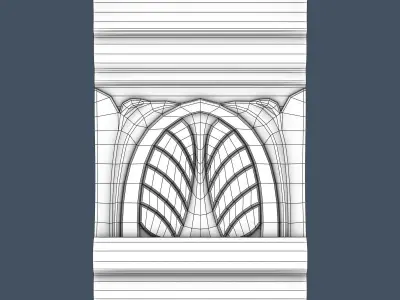 Decorative Crown Molding 3D model shop