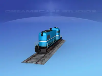 Diesel Locomotive V04 3D model