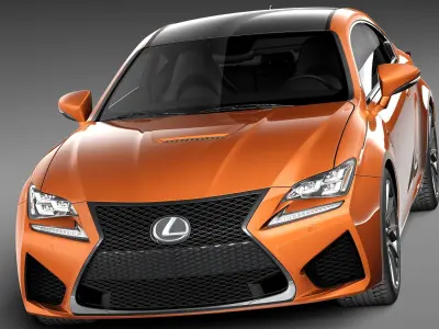Lexus RC F 2015 3D model