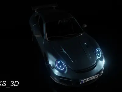 Porshe 911 GT3 RS 3D model 3D model