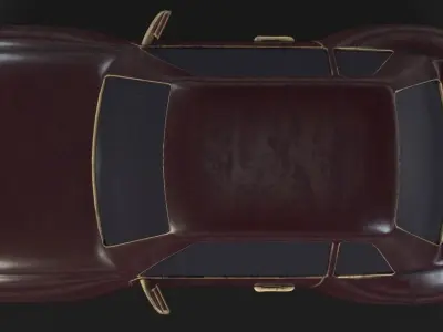 CartoonCar car Low-poly 3D model