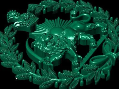 Pahlavi dynasty - shir va khorshid 3D print model