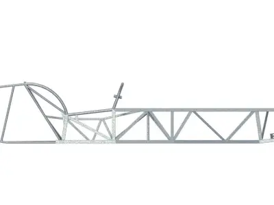 Locost seven chassis   Caterham  and Lotus 7 inspiration 3D model