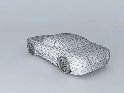 Muscle car template Free 3D model