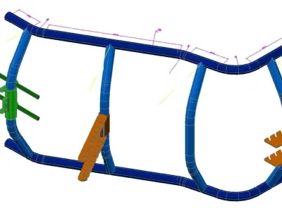 Seat Recumbent Trike Free 3D model