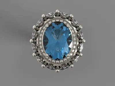 WOMEN RING N - 245 3D print model